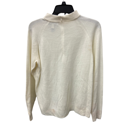 Karen Scott Cream Mock Neck Sweater Plus Size Women's Top - Image 2