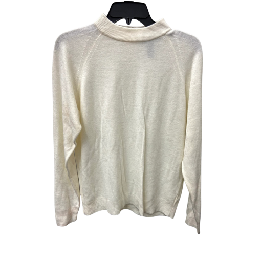 Karen Scott Cream Mock Neck Sweater Plus Size Women's Top