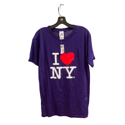 I Love NY Purple T-Shirt Large - NYC Souvenir Tee