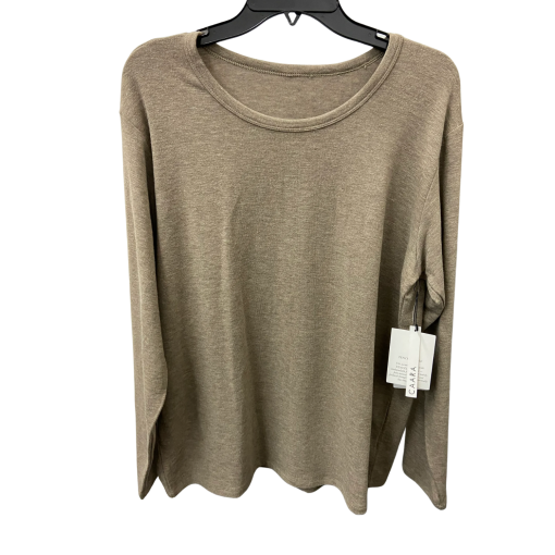 CAARA Long Sleeve Top - Taupe - Size S - Women's Shirts