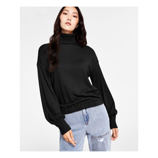 I.N.C. Black Turtleneck Sweater - Women's Medium - Knitwear Top