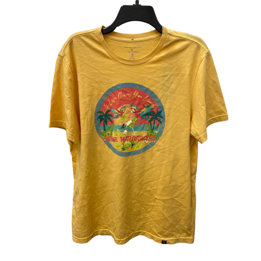 Margaritaville Yellow Tee Shirt Medium - Graphic T-Shirt for Men