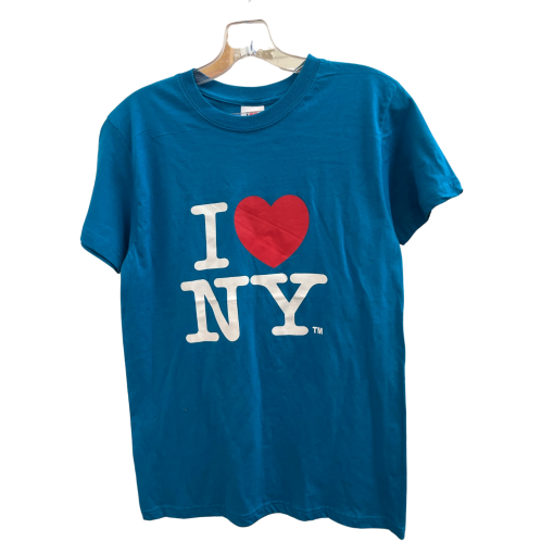 I Love NY Blue T-Shirt Small - Graphic Tee