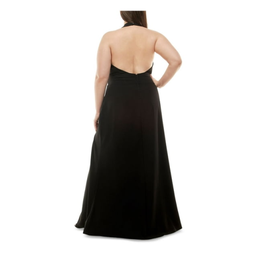 Speechless Plus Black Halter Maxi Dress 20W - Formal Gown - Image 2