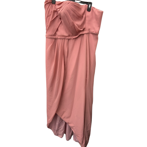 Kleinfeld Dusty Rose Strapless Gown Size 22 | Bridesmaid Dress