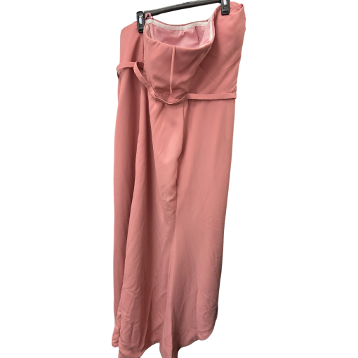 Kleinfeld Dusty Rose Strapless Gown Size 22 | Bridesmaid Dress - Image 2