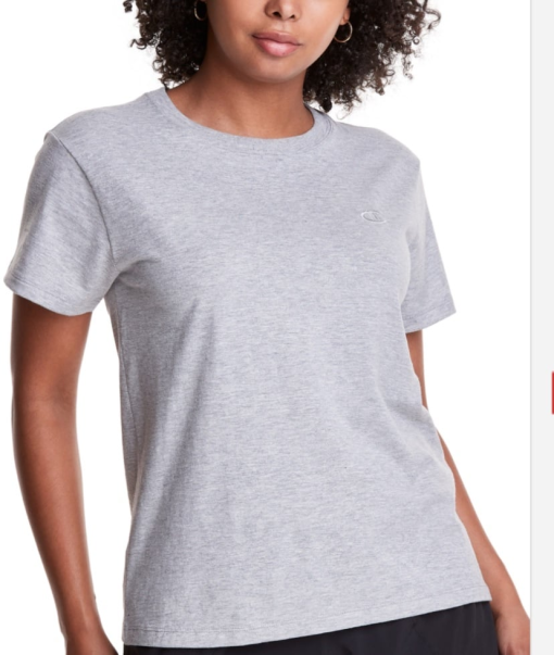 Champion Women's Oxford Gray T-Shirt - XS - Athletic Top