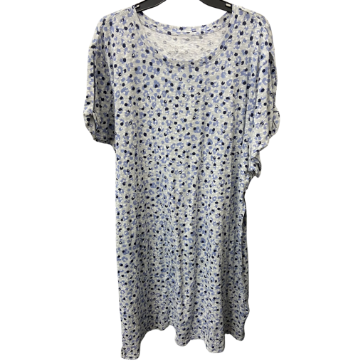 MNY Marc New York Floral Nightgown 3X Blue Sleepwear