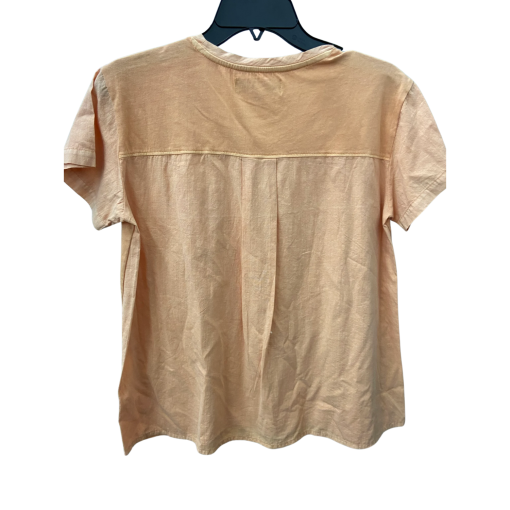 DKNY Jeans Peach Pocket Tee Shirt Small - Women's Top - Image 2