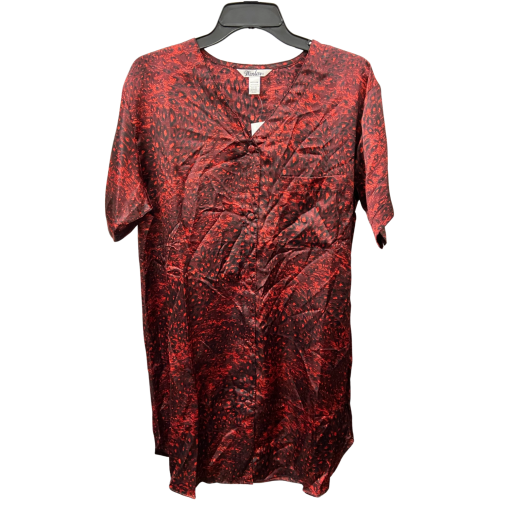 Winlar Red Silk Sleep Shirt Medium - Nightgown