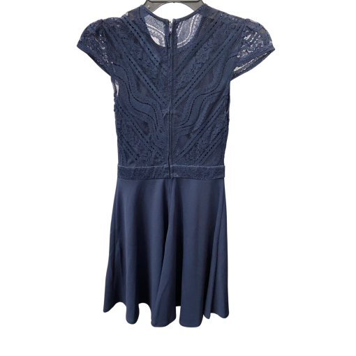 City Studio Navy Lace Fit & Flare Dress - Size 1 - Party Dress - Image 2