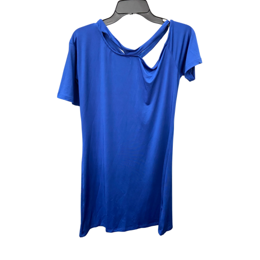 Mea Blue Cutout T-Shirt Dress - Size M - Women's Clothing - Image 2