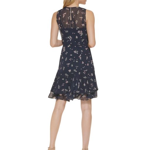 Tommy Hilfiger Navy Floral Dress Size 6P - Women's Dresses - Image 2