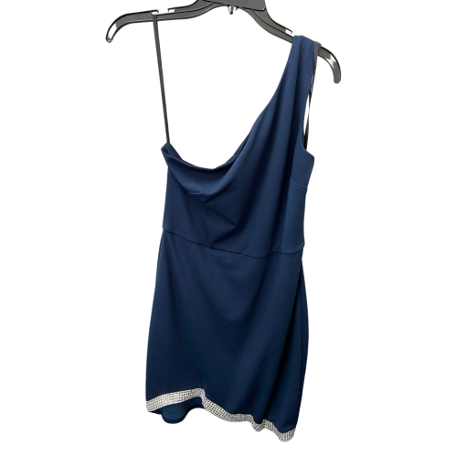 BCX Navy One Shoulder Dress - Size M - Cocktail Dress