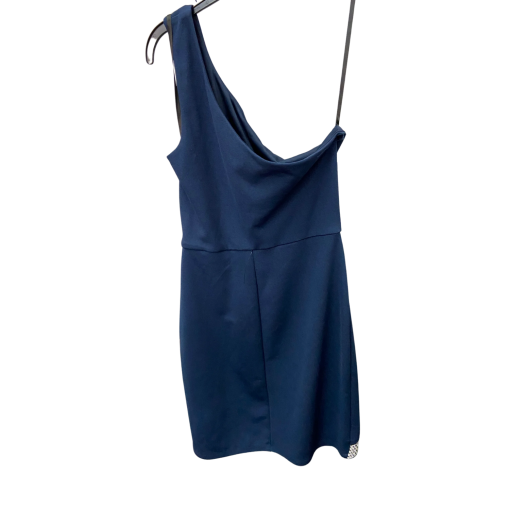 BCX Navy One Shoulder Dress - Size M - Cocktail Dress - Image 2