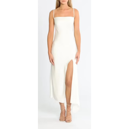 White Midi Dress | Size S | Formal Dress | Brand Name