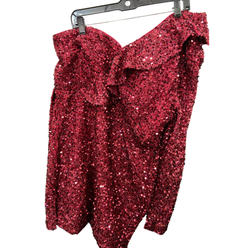 Miss ORD Red Sequin Jumpsuit Plus Size 3XL | Party Outfit