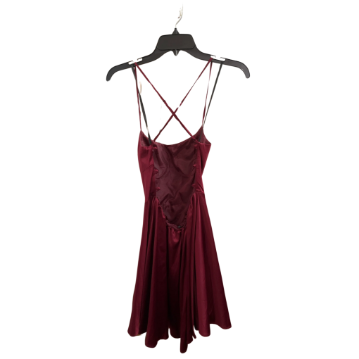 Windsor Burgundy Mini Dress - Size S - Party Dress - Image 2