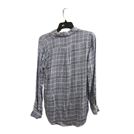 Joe Fresh Plaid Button Down Shirt XS Gray Women's Top - Image 2