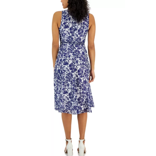 Kasper Plus Blue Floral Midi Dress - Women's Size 1X - Dresses - Image 2