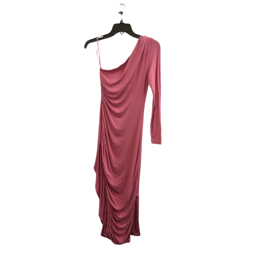 Pink One Shoulder Maxi Dress - Size M - Party Dress