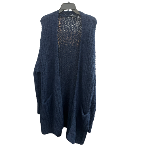 NINA LEONARD Navy Blue Cardigan Sweater 2X - Women's Knitwear