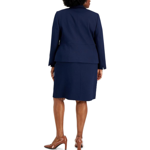 Le Suit Plus Navy Skirt Suit - Plus Size 22W - Women's Suits - Image 2