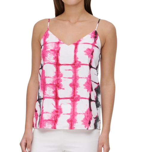 Calvin Klein Pink Tie Dye Cami Top - Women's Clothing