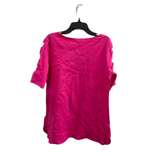 Ruby Rd Pink Cutout Sleeve Top - Size S - Women's Tee - Image 2