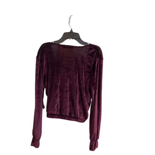 Black Tape Velvet Top - Plum - Size P/S - Women's Blouse - Image 2