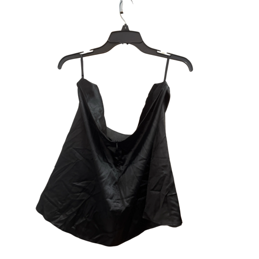 Black Satin Mini Skirt - Size S - Party Skirt - Image 2