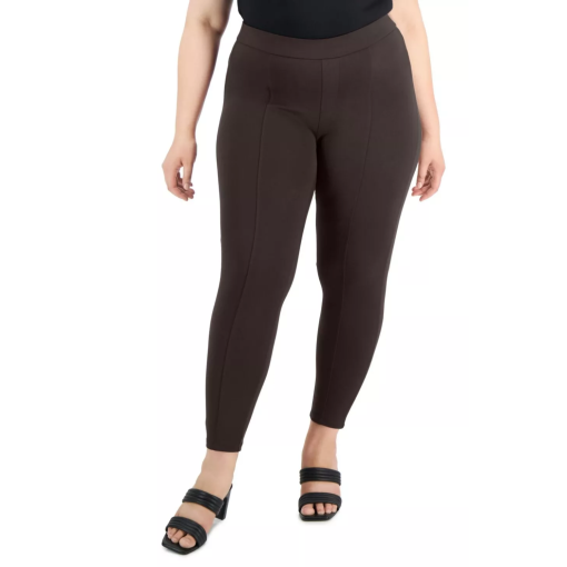 Style & Co Plus Size Brown Ponte Pants 3X - Women's Pants