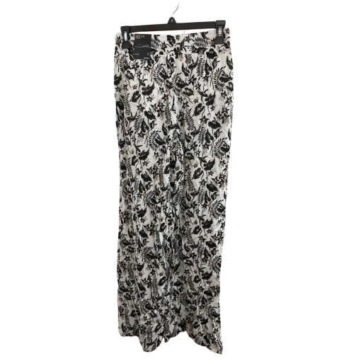 INC Floral Wide Leg Pants - Black & White - Size S - Women's Pants - Image 2