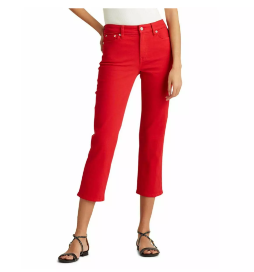 Charter Club Red Capri Jeans - Bristol Fit - Size 16 - Women's Pants