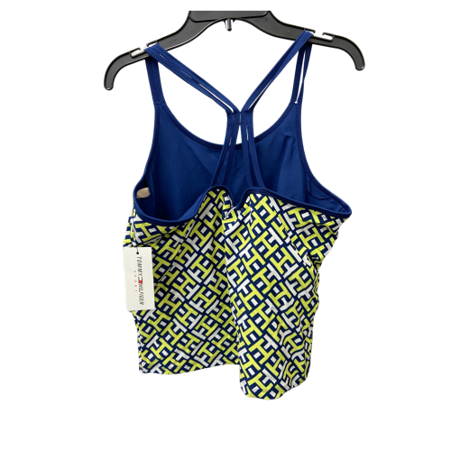 Tommy Hilfiger Tank Top XL Blue Yellow Print Workout Top - Image 2