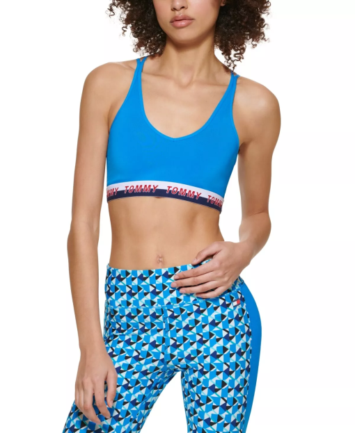 Tommy Hilfiger Blue Sports Bra - Small - Activewear