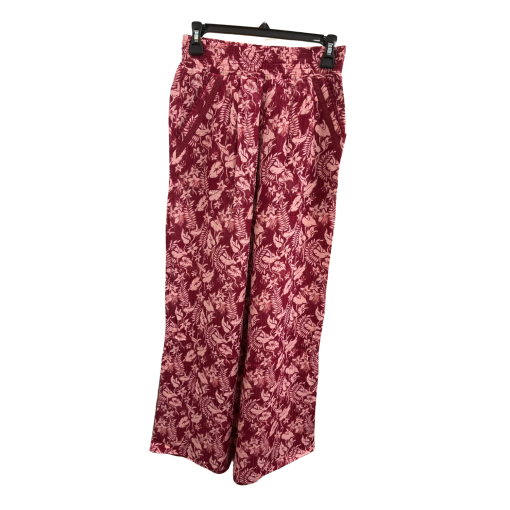 INC Women's Burgundy Floral Wide Leg Pants - Size S - Palazzo Pants - Image 2