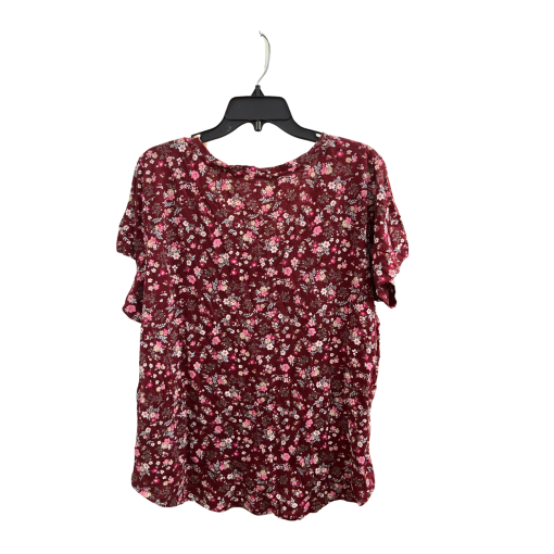 Style & Co Burgundy Floral Top 2X - Women's Blouse - Image 2