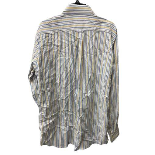 Kirkland XXL Striped Button Down Shirt - Blue/Yellow - Men's Shirt - Image 2