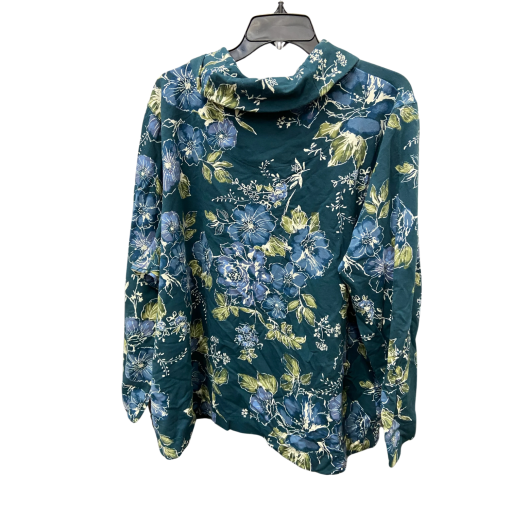 D & Co Green Floral Cowl Neck Top 3X - Women's Blouse - Image 2