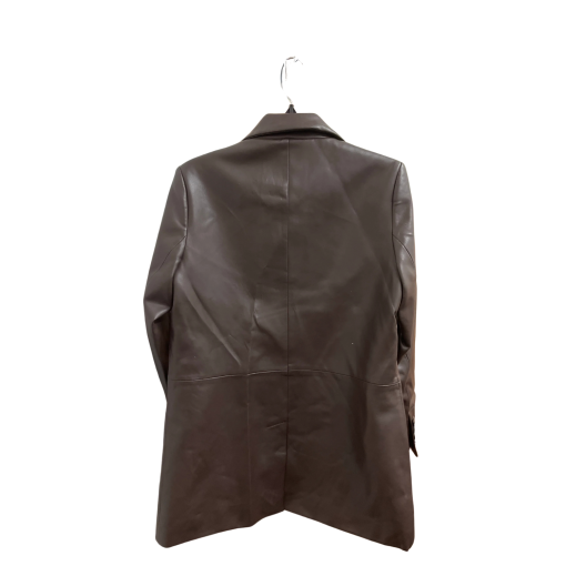 BCBGeneration Brown Faux Leather Blazer - Size S - Women's Jacket - Image 2