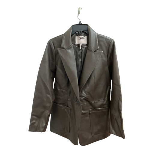 BCBGeneration Brown Faux Leather Blazer - Size S - Women's Jacket