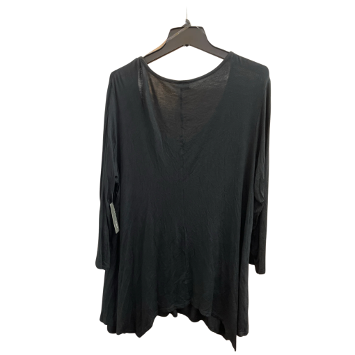 COVINGTON Black Tunic Top 2X Plus Size Women's Blouse - Image 2