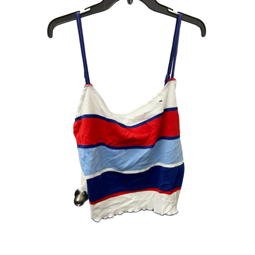 Tommy Jeans Striped Tank Top - Red/Blue/White - Size L - Women's Tops