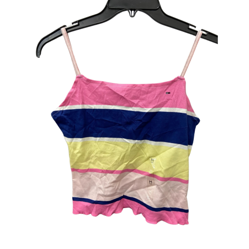 Tommy Jeans Striped Tank Top Medium Pink Blue Yellow | Women's Top