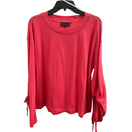 Donna Karan Active Coral Sweatshirt Medium - Women's Tops