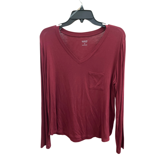 Alfani Burgundy Pocket Tee Shirt M - Women's Tops