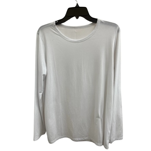 Motion White Long Sleeve Shirt - Size M - Women's Tops