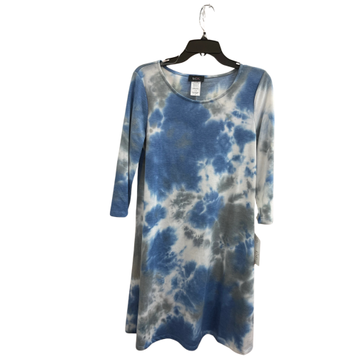 MSK Tie Dye Dress Blue Medium - Women's Casual Dress