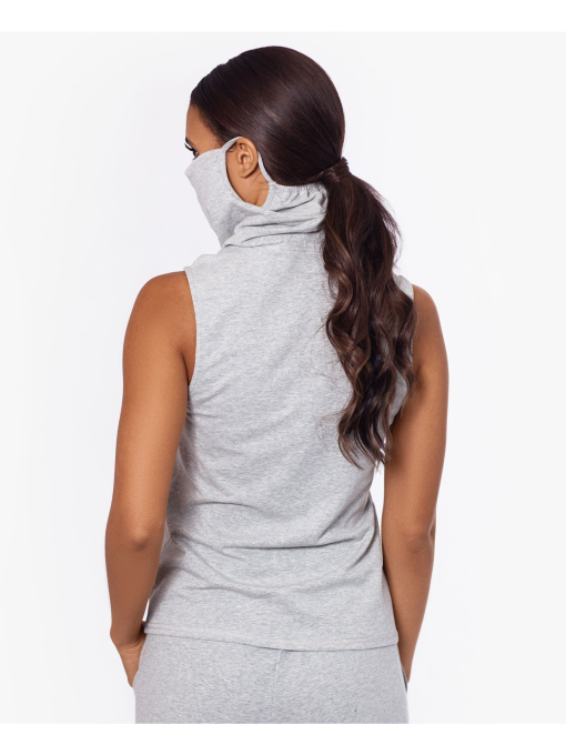 BAM Gray Sleeveless Turtleneck Tank Top XS - Women's Activewear - Image 2